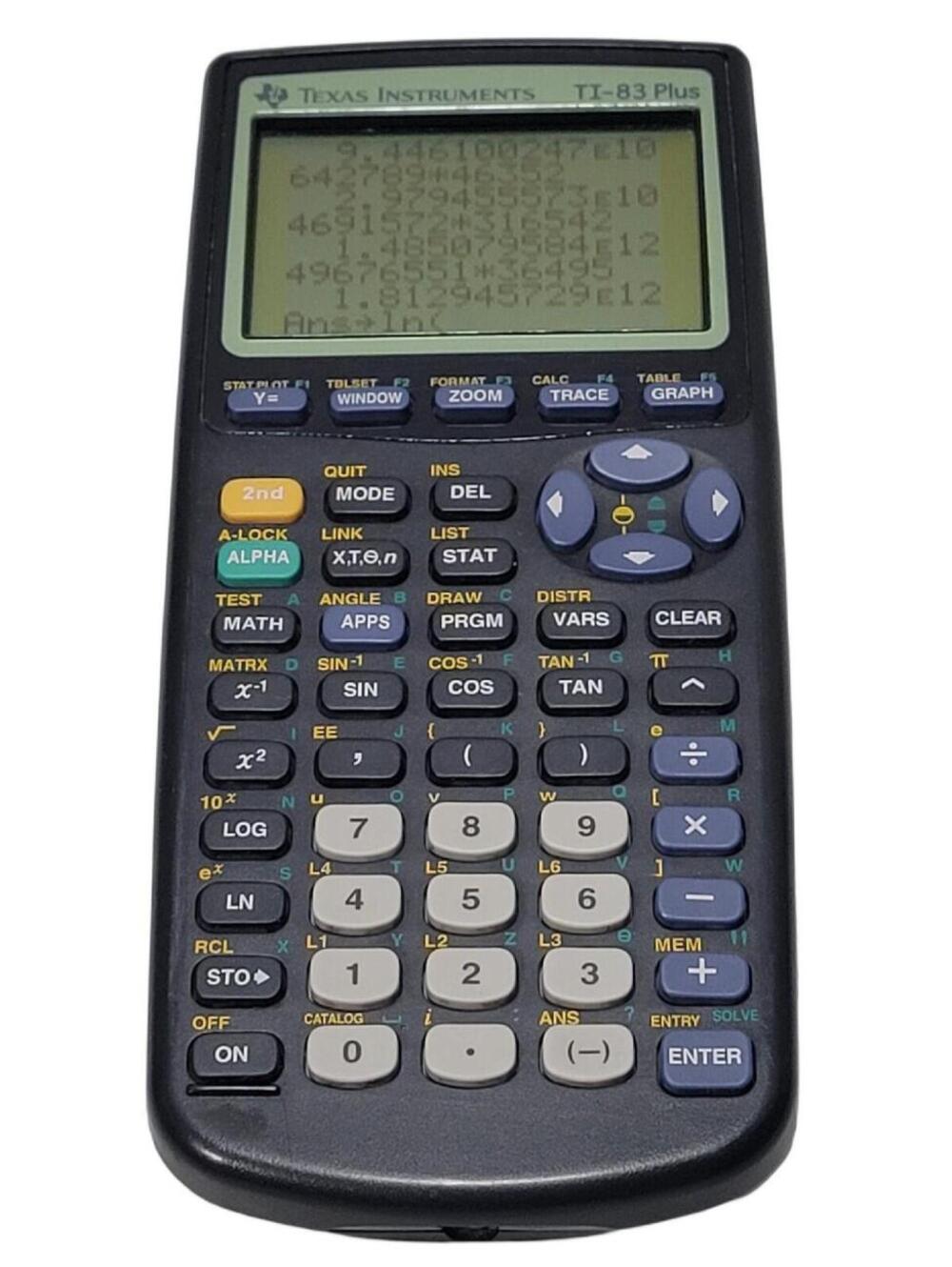 Texas Instruments TI-83 Plus Graphing Calculator w/Cover Tested Works - Picture 2 of 13